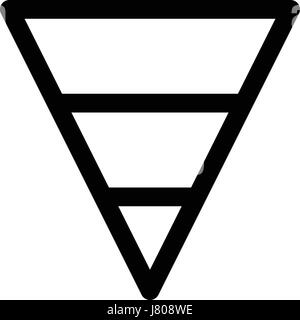 inverted pyramid Stock Vector