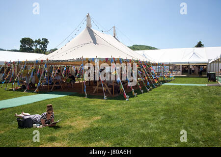 the Hay festival, 30 years now in 2017 Stock Photo