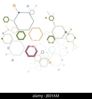 Structure molecule and communication background Stock Vector Image ...