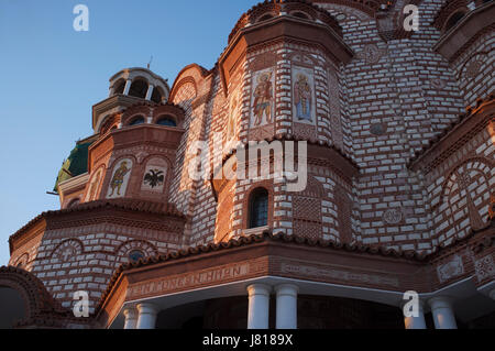 Greek Orthodox church in Nea Moudania Stock Photo