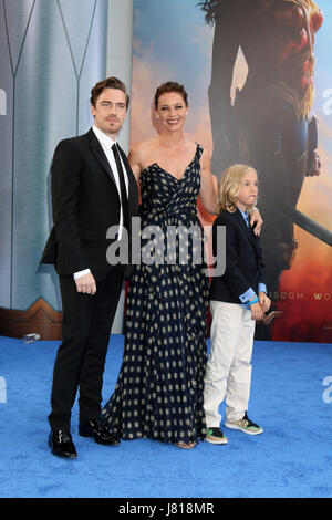 Connie Nielsen, Sebastian Sartor and Bryce Ulrich-Nielsen attending the ...