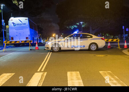 Sydney, Australia. 26th May 2017. Safety security measures seen during the Vivid Sydney Light Festival.  These safety measures dubbed 'Operation Emerald' have been put in place following the Manchester bombings which occurred at the recent Ariana Grande music concert. Credit: mjmediabox / Alamy Live News Stock Photo