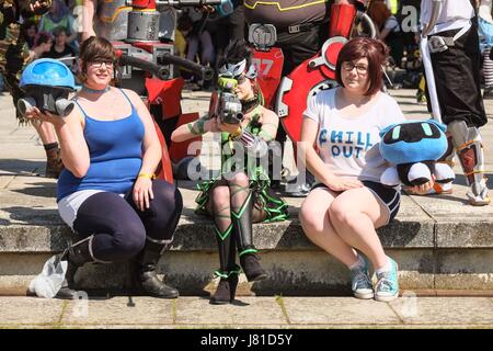 London, UK. 26th May 2017. MCM London Comic Con 2017 at Excel Arena.Organisers are expecting 60,000 or more visitors to the three day event from 26th to 28th May. Credit: claire doherty/Alamy Live News Stock Photo