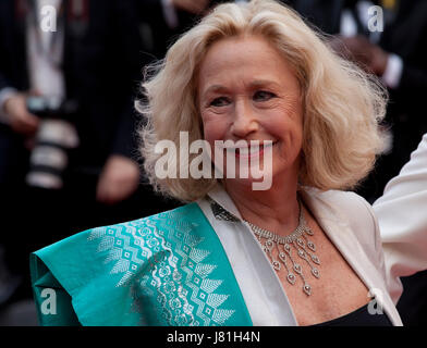 Cannes, France. 26th May, 2017. Brigitte Fossey at L'amant Double gala screening at the 70th Cannes Film Festival Friday 26th May 2017, Cannes, France. Photo Credit: Doreen Kennedy/Alamy Live News Stock Photo