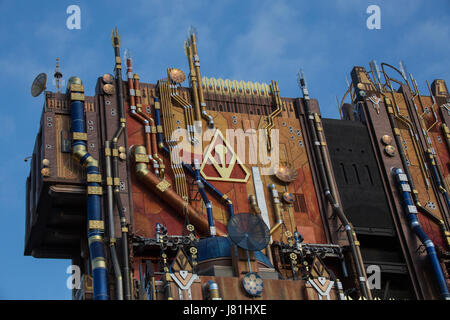 Anaheim, USA. 25th May, 2017. Guardians of the Galaxy: Mission Breakout ride at Disney California Adventure at the Disneyland Resort in Anaheim, CA, USA Credit: Kayte Deioma/Alamy Live News Stock Photo