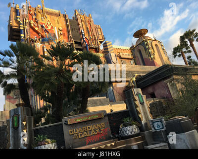 Anaheim, USA. 25th May, 2017. Guardians of the Galaxy: Mission Breakout ride at Disney California Adventure at the Disneyland Resort in Anaheim, CA, USA Credit: Kayte Deioma/Alamy Live News Stock Photo