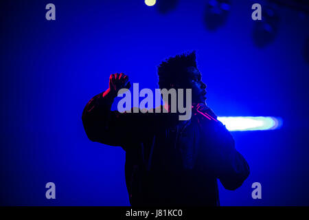 Toronto, Canada. 26th May, 2017. The Weeknd plays to a sold-out hometown crowd at The Air Canada Centre on his Starboy: Legend Of The Fall Tour. Credit: Bobby Singh/Alamy Live News.