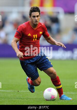 KOKE SPAIN & ATLETICO MADRID LONDON 2012 OLYMPIC GAMES FOOTBALL, SPAIN V HONDURAS ST JAMES PARK, NEWCASTLE, ENGLAND 29 July 2012 GAN55713     WARNING! This Photograph May Only Be Used For Newspaper And/Or Magazine Editorial Purposes. May Not Be Used For Publications Involving 1 player, 1 Club Or 1 Competition  Without Written Authorisation From Football DataCo Ltd. For Any Queries, Please Contact Football DataCo Ltd on +44 (0) 207 864 9121 Stock Photo