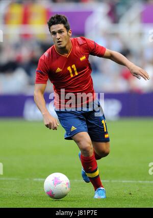 KOKE SPAIN & ATLETICO MADRID LONDON 2012 OLYMPIC GAMES FOOTBALL, SPAIN V HONDURAS ST JAMES PARK, NEWCASTLE, ENGLAND 29 July 2012 GAN55714     WARNING! This Photograph May Only Be Used For Newspaper And/Or Magazine Editorial Purposes. May Not Be Used For Publications Involving 1 player, 1 Club Or 1 Competition  Without Written Authorisation From Football DataCo Ltd. For Any Queries, Please Contact Football DataCo Ltd on +44 (0) 207 864 9121 Stock Photo