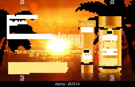 Sun Protection Cream ads. Vector Illustration with sun protection tube. Stock Vector