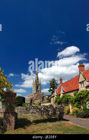 St Andrews church, Billingborough village, Lincolnshire, England, UK Stock Photo