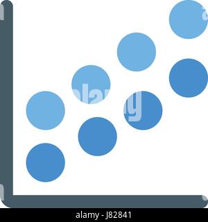 bubble chart Stock Vector