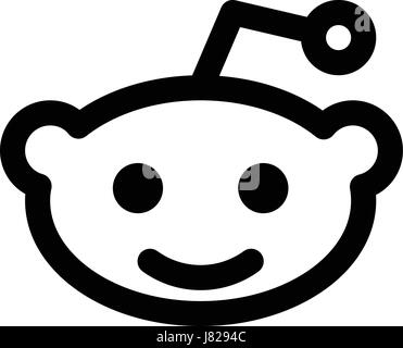 Reddit Icon Black And White Stock Photos Images Alamy