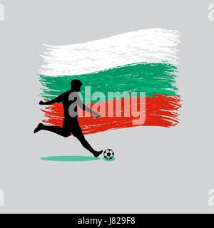 Bulgaria flag, vector illustration on a white background Stock Vector ...