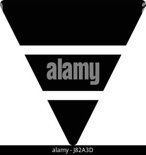 inverted pyramid Stock Vector