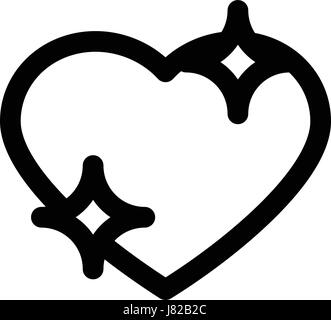 Sparkling Heart Love Emoji Icon Object Symbol Gradient Vector Art ...