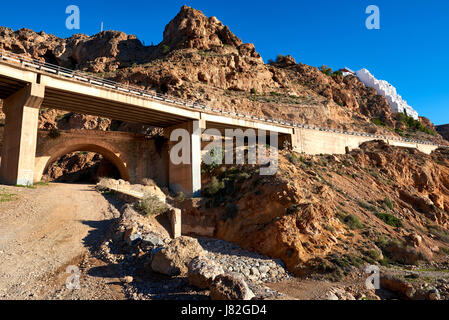 Viaduct between Aguadulce and Almeria cities. Southern Spain Stock Photo