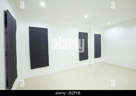 empty white room with window in home Stock Photo