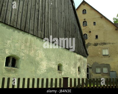 old buildings in titting Stock Photo