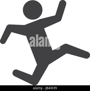 running person pictogram icon Stock Vector Art & Illustration, Vector ...