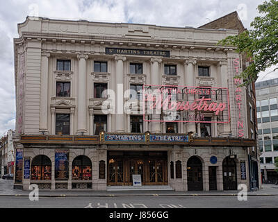 St Martin's Theatre, St Martin's Lane, home of the Agatha Christie play The Mousetrap for the last 65 Years in London Stock Photo