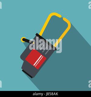 Welding equipment icon, flat style Stock Vector