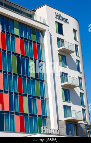 Hilton Hotel at Terrace Road Bournemouth in May Stock Photo