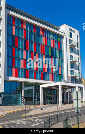 Hilton Hotel at Terrace Road, Bournemouth in May Stock Photo