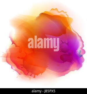 Abstract watercolor stains background. Gradient Mesh stains Stock Vector