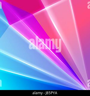 Abstract geometric gems and crystals glowing background with sparks and shining lines. Stock Vector