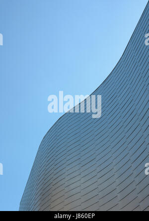 Modern building exterior with aluminium rainscreen cladding, sunlight ...