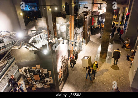 Interior of the Warsaw Rising Museum, dedicated to the uprising of its citizens against Germany in 1944, during World War Two. Stock Photo