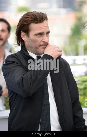 Cannes, France. 27th May, 2017.  Joaquin Phoenix attends the 'You Were Never Really Here' photocall during the 70th annual Cannes Film Festival at Palais des Festivals on May 27, 2017 in Cannes, France. Credit: Frederick Injimbert/ZUMA Wire/Alamy Live News Stock Photo