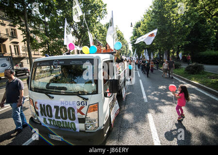 May 27, 2017 - Turin, Piedmont, Italy - Turin,Italy-May 27, 2017: National Animalist No Zoo Exhibition in Turin, Italy - ..HOW TO LICENCE THIS PICTURE: please contact us via e-mail at sales@xianpix.com or call +44 (0)207 1939846 for prices and terms of copyright. First Use Only ,Editorial Use Only, All repros payable, No Archiving.Â©Awakening/Xianpix (Credit Image: © Stefano Guidi via ZUMA Wire) Stock Photo