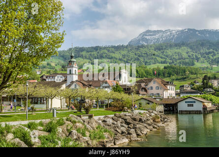 Küssnacht Am Rigi At Lake Lucerne, Schwyz Switzerland Stock Photo - Alamy