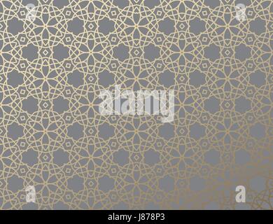 Arabic girish seamless pattern. Background for festive design. Ramadan Kareem, Eid mubarak. Vector illustration Stock Vector