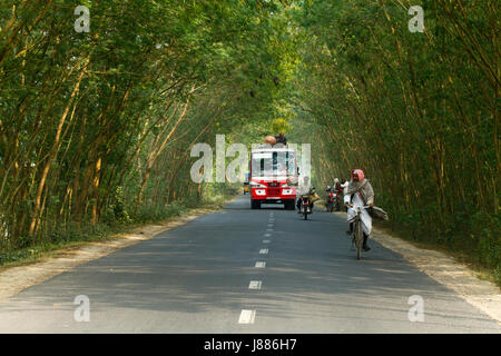 Kushtia-Meherpur highway. Meherpur, Bangladesh Stock Photo