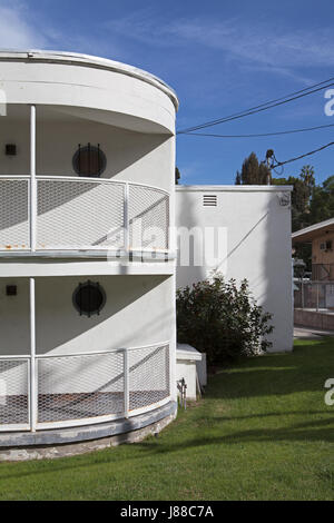 Nautical theme radio station in the Silver Lake District of Los Angeles, California Stock Photo