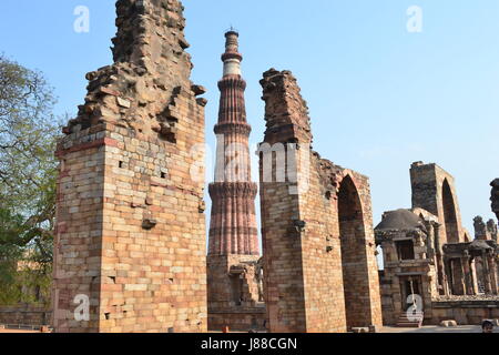 Qutab Minar - Standing Tall Stock Photo