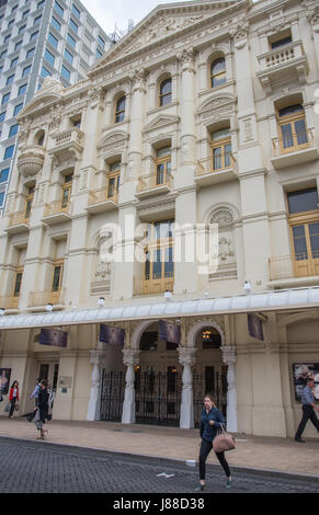 Perth,WA,Australia-November 16,2016: People walking in front of the historic His Majesty's Theatre in Perth, Western Australia. Stock Photo