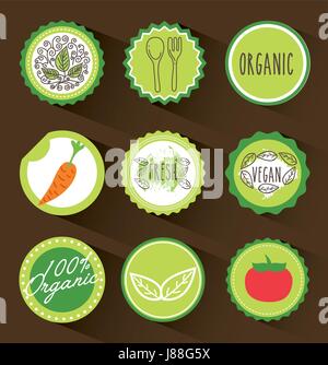 background organic icon Stock Vector