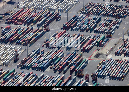 Fully loaded ship with containers. Stock Photo