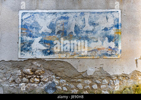Cervinara (Avellino, Italy) - Murales in the old city centre Stock Photo