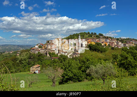 Torre Le Nocelle (Avellino, Italy) - Panoramic view of the old town Stock Photo