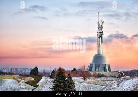 Motherland Monument in Kiev (Ukraine) Stock Photo