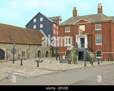 The historic Custom House on The Quay in Poole, Dorset, England Stock Photo