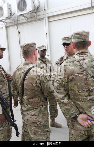 The 1st Armored Division Resolute Support Sustainment Brigade conducts ...