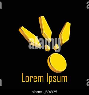 abstract logo design Stock Vector