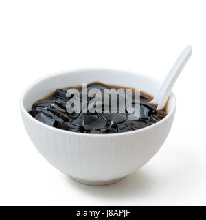 grass jelly with iced Stock Photo