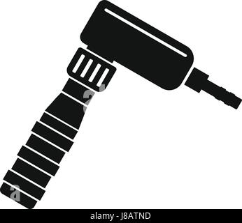Hand draw rotary tattoo machine icon simple Stock Vector